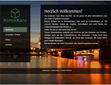 Tablet Screenshot of kopierkiste.com